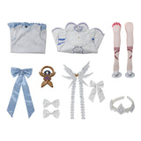Cosplay Costume Columbina Genshin Impact Jeu Cosplay Tenue Blanche Femme