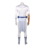 Cosplay Costume Conquest Viltrumite Invincible 4(2026) TV Cosplay Combinaison Grise+Ceinture Bleue Homme