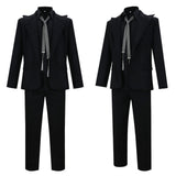 Cosplay Costume Crowley Good Omens 3(2026) Film Cosplay Tenue Noire Homme