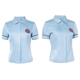 Cosplay Costume Daehan Uniforme Scolaire Teach You a Lesson(2026) TV Cosplay Chemise Bleue Femme