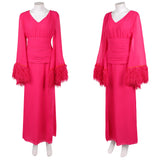 Cosplay Costume Deborah Vance Hacks 5(2026) TV Cosplay Robe Rose Femme