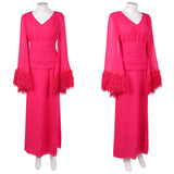 Cosplay Costume Deborah Vance Hacks 5(2026) TV Cosplay Robe Rose Femme