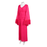 Cosplay Costume Deborah Vance Hacks 5(2026) TV Cosplay Robe Rose Femme