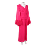 Cosplay Costume Deborah Vance Hacks 5(2026) TV Cosplay Robe Rose Femme