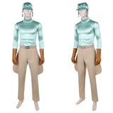 Cosplay Costume Diego Brando JoJo‘s Bizarre Adventure 7(2026) Anime Cosplay Tenue Verte et Marron Homme
