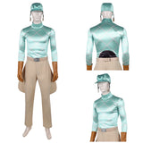 Cosplay Costume Diego Brando JoJo‘s Bizarre Adventure 7(2026) Anime Cosplay Tenue Verte et Marron Homme