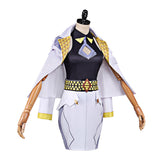 Cosplay Costume Domina Overwatch Jeu Cosplay Tenue Noire et Blanche Femme