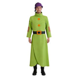Cosplay Costume Dopey Blanche Neige Film Cosplay Tenue Verte Homme