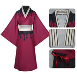 Cosplay Costume Douma Les Rôdeurs de la Nuit Anime Cosplay Kimono Rouge Homme