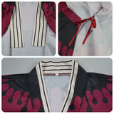 Cosplay Costume Douma Les Rôdeurs de la Nuit Anime Cosplay Kimono Rouge Homme
