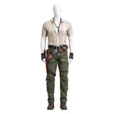 Cosplay Costume Dr. Smolder Bravestone Jumanji: Open World(2026) Film Cosplay Tenue Beige et Verte Homme