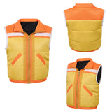 Cosplay Costume Dustin Henderson Stranger Things: Chroniques de 1985(2026) TV Cosplay Manteau Jaune Enfant