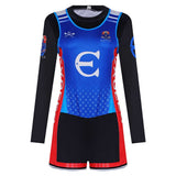 Cosplay Costume Easton Prep Crew Girl(2026) TV Cosplay Tenue d'Équipe Bleue Femme