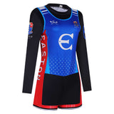 Cosplay Costume Easton Prep Crew Girl(2026) TV Cosplay Tenue d'Équipe Bleue Femme