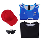 Cosplay Costume Easton Prep Crew Girl(2026) TV Cosplay Tenue d'Équipe Bleue Femme