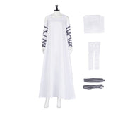 Cosplay Costume Elizabeth Frankenstein Fillm Cosplay Robe Blanche Femme