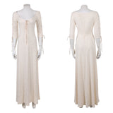 Cosplay Costume Elizabeth Swann Pirates of The Caribbean Film Robe Blanche Femme