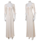 Cosplay Costume Elizabeth Swann Pirates of The Caribbean Film Robe Blanche Femme