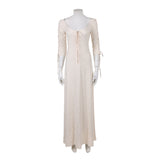 Cosplay Costume Elizabeth Swann Pirates of The Caribbean Film Robe Blanche Femme