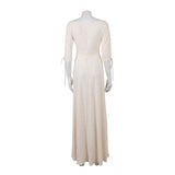 Cosplay Costume Elizabeth Swann Pirates of The Caribbean Film Robe Blanche Femme