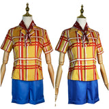 Cosplay Costume Emily Film Cosplay Tenue Jaune et Bleue Femme