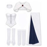Cosplay Costume Emma Frost X-Men '97 Saison 2(2026) TV Cosplay Tenue Blanche Femme  