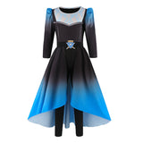 Cosplay Costume Enfant Chloe Charming Descendants: Wicked Wonderland(2026) Film Cosplay Robe Bleue et Noire