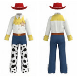 Cosplay Costume Enfant Jessie Film Cosplay Tenue Jaune et Bleue