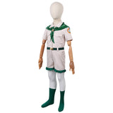 Cosplay Costume Enfant Scout Troop Beverly Hills(1989) Film Cosplay Uniforme Beige et Vert