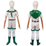 Cosplay Costume Enfant Scout Troop Beverly Hills(1989) Film Cosplay Uniforme Beige et Vert