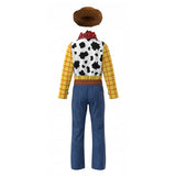 Cosplay Costume Enfant Woody Film Cosplay Tenue Jaune et Bleue