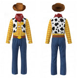 Cosplay Costume Enfant Woody Film Cosplay Tenue Jaune et Bleue