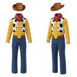 Cosplay Costume Enfant Woody Film Cosplay Tenue Jaune et Bleue