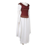 Cosplay Costume Eowyn The Lord of the Rings(2026) Film Cosplay Robe Blanche et Rouge Femme