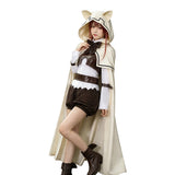 Cosplay Costume Eris Greyrat Mushoku Tensei: Jobless Reincarnation Saison 3(2026) Anime Cosplay Tenue Beige et Brune Femme