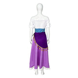Cosplay Costume Esmeralda The Hunchback of Notre Dame(1996) Film Cosplay Tenue Violette et Blanche Femme