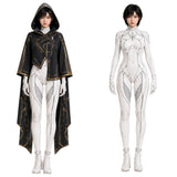 Cosplay Costume Eve Stellar Blade: Blood Rain(2026) Jeu Cosplay Combinaison Noire et Blanche Femme