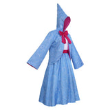 Cosplay Costume Fée Marraine Cendrillon Film Cosplay Tenue Bleue Femme