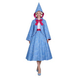 Cosplay Costume Fée Marraine Cendrillon Film Cosplay Tenue Bleue Femme