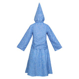 Cosplay Costume Fée Marraine Cendrillon Film Cosplay Tenue Bleue Femme
