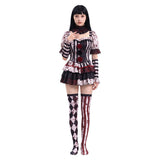 Cosplay Costume Femme Art The Clown Terrifier 4(2026) Film Cosplay Tenue Noire Taché de Sang