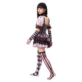 Cosplay Costume Femme Art The Clown Terrifier 4(2026) Film Cosplay Tenue Noire Taché de Sang