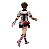 Cosplay Costume Fille Terrifier 4(2026) Film Cosplay Tenue Noire Taché de Sang Enfant