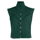Cosplay Costume Flynn Rider Raiponce Film Cosplay Gilet Vert Homme