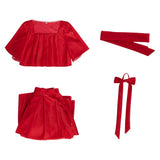 Cosplay Costume Frieren Frieren: Beyond Journey's End(2026) Anime Cosplay Robe Rouge Femme 