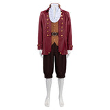 Cosplay Costume Gaston La Belle et la Bête(2026) TV Cosplay Tenue Rouge Homme