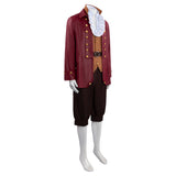 Cosplay Costume Gaston La Belle et la Bête(2026) TV Cosplay Tenue Rouge Homme