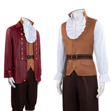 Cosplay Costume Gaston La Belle et la Bête(2026) TV Cosplay Tenue Rouge Homme