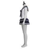 Cosplay Costume Groupe de Filles Uniforme de Scène Blanche et Bleue Femme