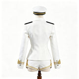 Cosplay Costume Groupe de Filles Uniforme de Scène Blanche Femme